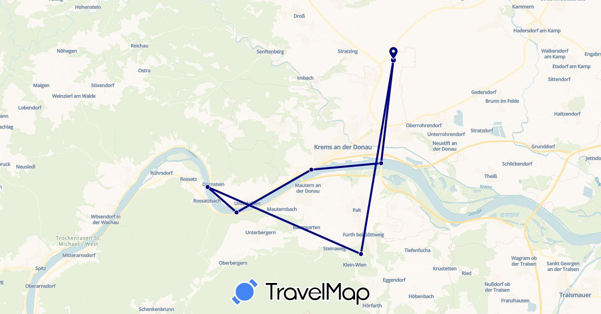 TravelMap itinerary: driving in Austria (Europe)